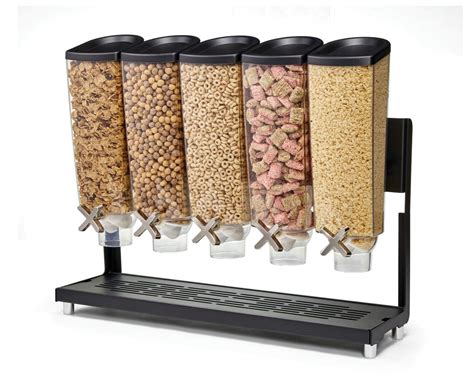 6-Grid Round Food <strong>Dispenser</strong> 360° Rotating <strong>Cereal Dispenser</strong> 6kg Capacity Rice <strong>Dispenser</strong> Dry Food Storage Containers Transparent Durable Plastic Grain <strong>Dispenser</strong> with Lid for Household Kitchen. . Cereal dispenser amazon
